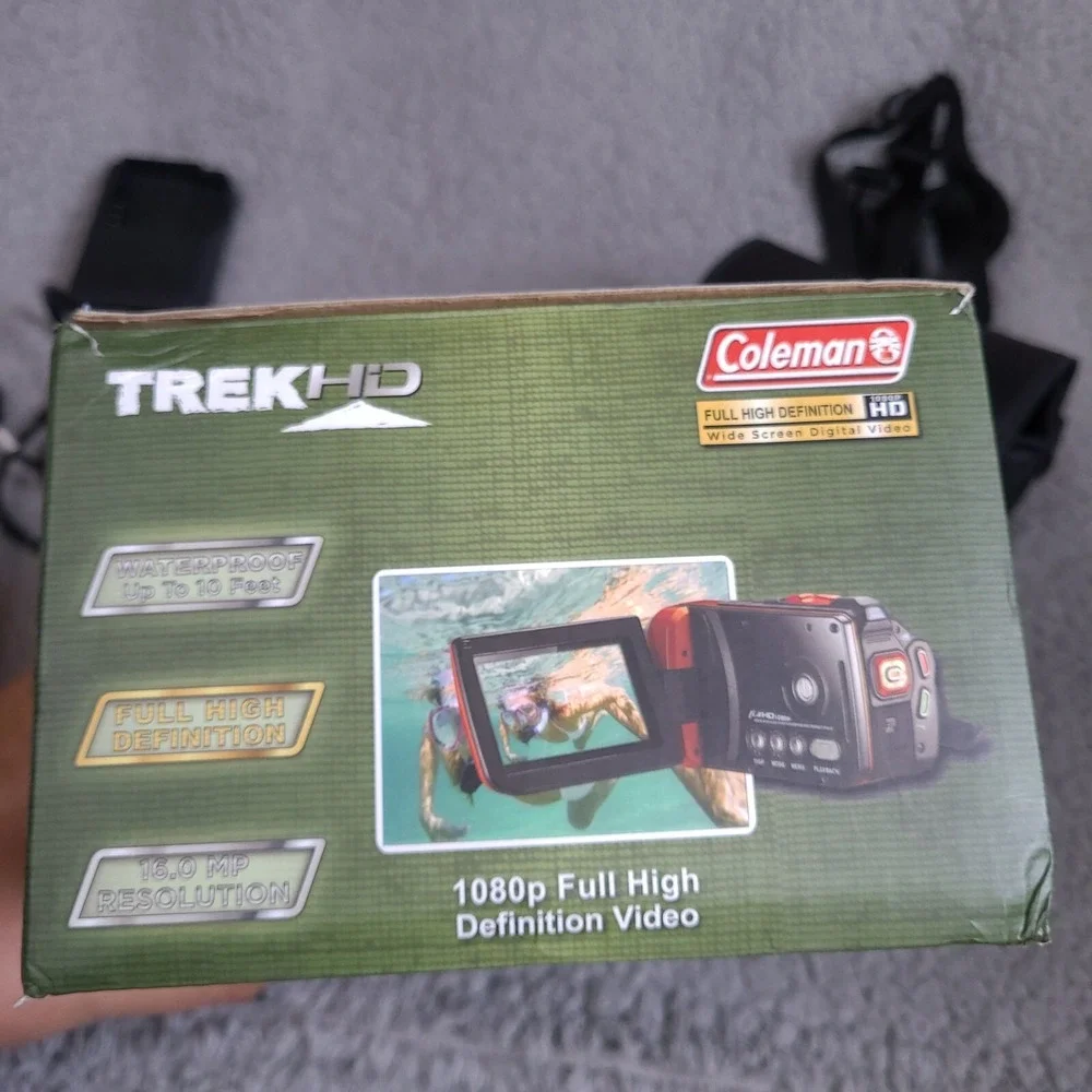 Coleman CVW16HD Camcorder 1080p Video TrekHD Waterproof Digital Camera 16MP‎